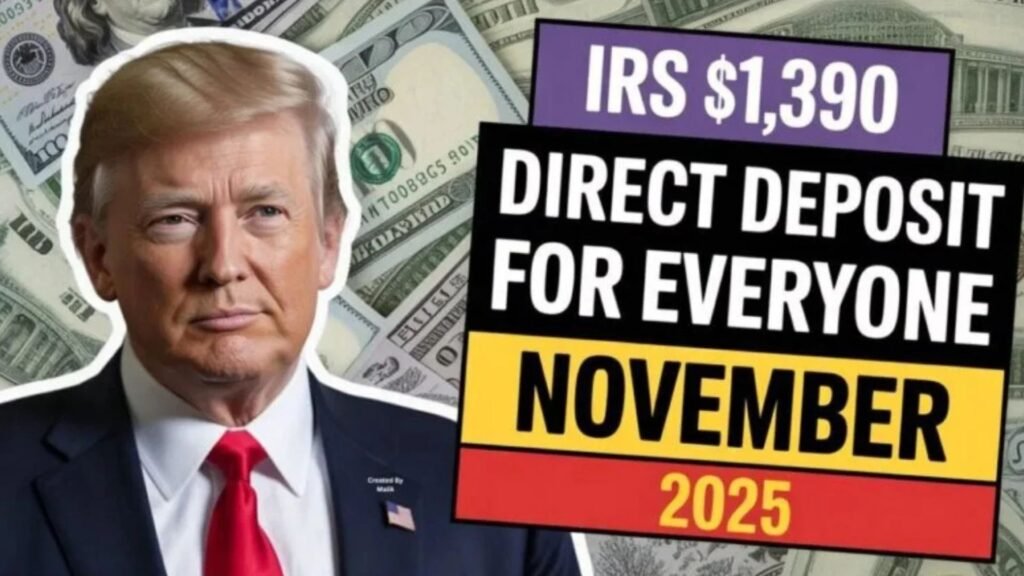 IRS $1,390 Direct Deposit Relief Payment November 2025: Eligibility, Dates, and Preparation Guide